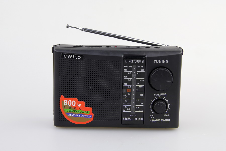 Radio Retro Ewtto grande - ET-R1718B Recargable/ Bluetooth/ Usb