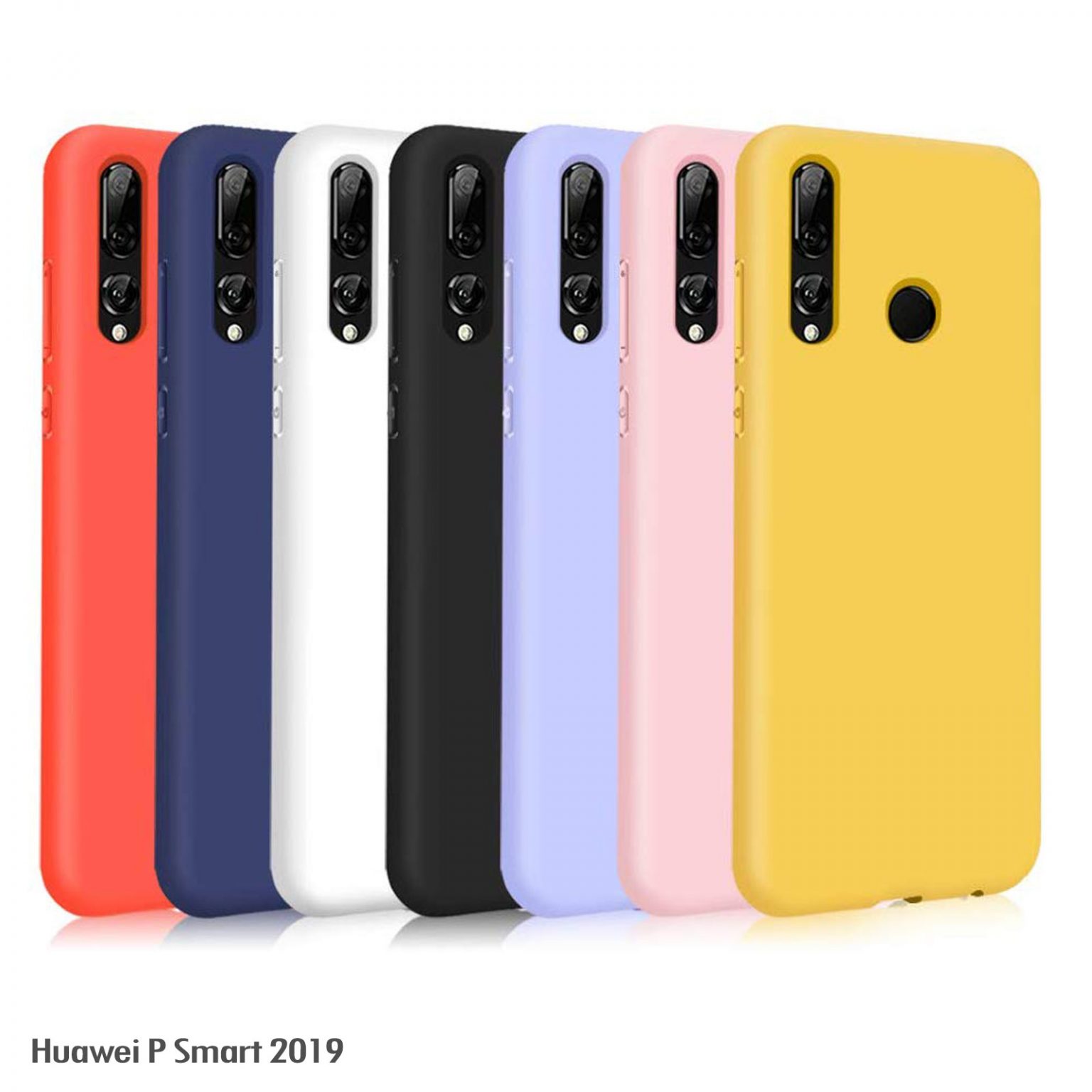 kwmobile Cover per Huawei P Smart (2019) Custodia - Back Case per Smartphone in Silicone TPU - Protezione Gommata - blu chiaro matt