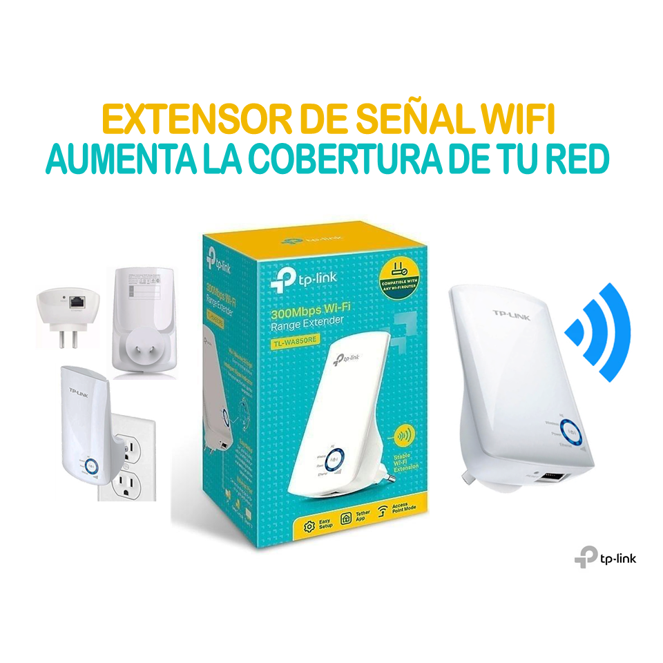 Extensor Tp-Link «TL-WA850RE» de señal WiFi (300Mbs) – Appolo Viracel