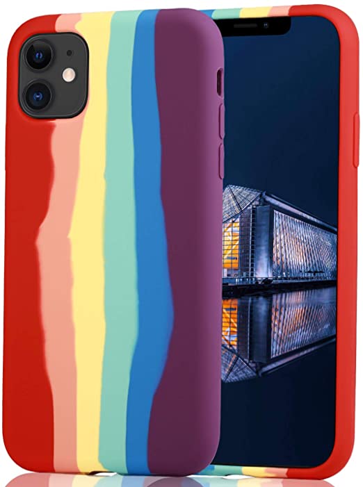 Funda Iphone 6s plus tipo arcoiris azul