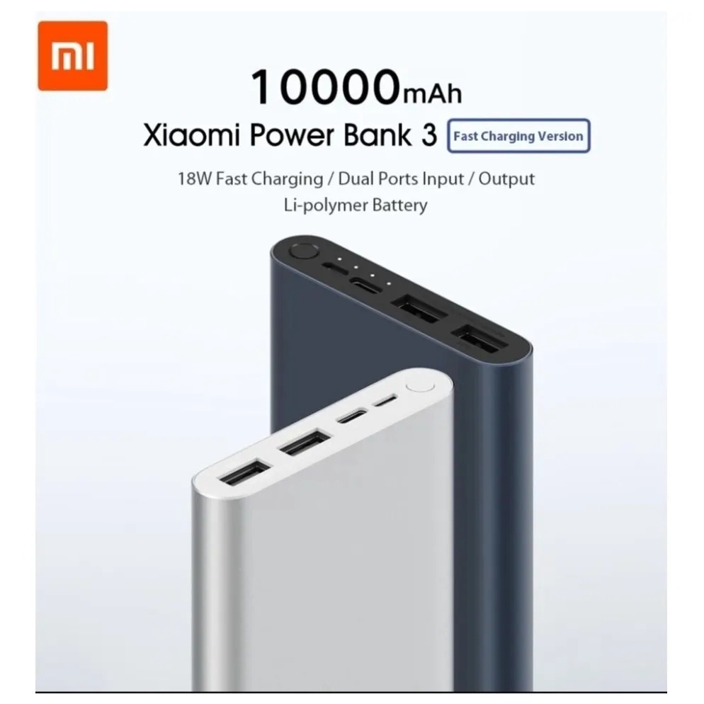 Power Bank Xiaomi Mi «PLM13ZM» 18w; 10.000mAh – Appolo Viracel