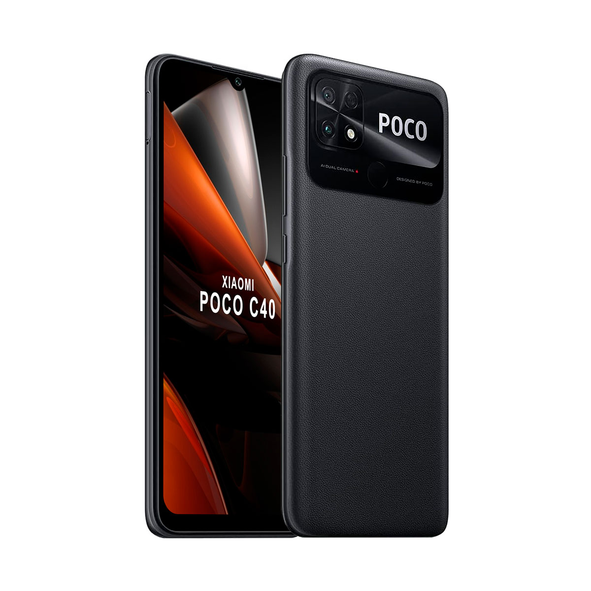 HAOYE Cover Per Xiaomi Poco C40 – Custodia Con Retro In Vetro Temperato Sfumato E Bordo Morbido TPU