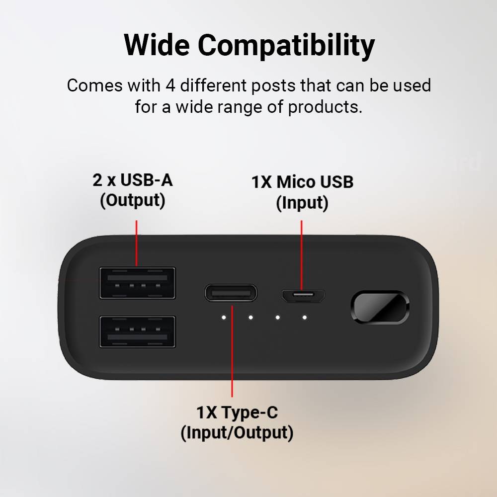 Power Bank Xiaomi Mi «3 Ultra Compact» 10.000mAh – Appolo Viracel