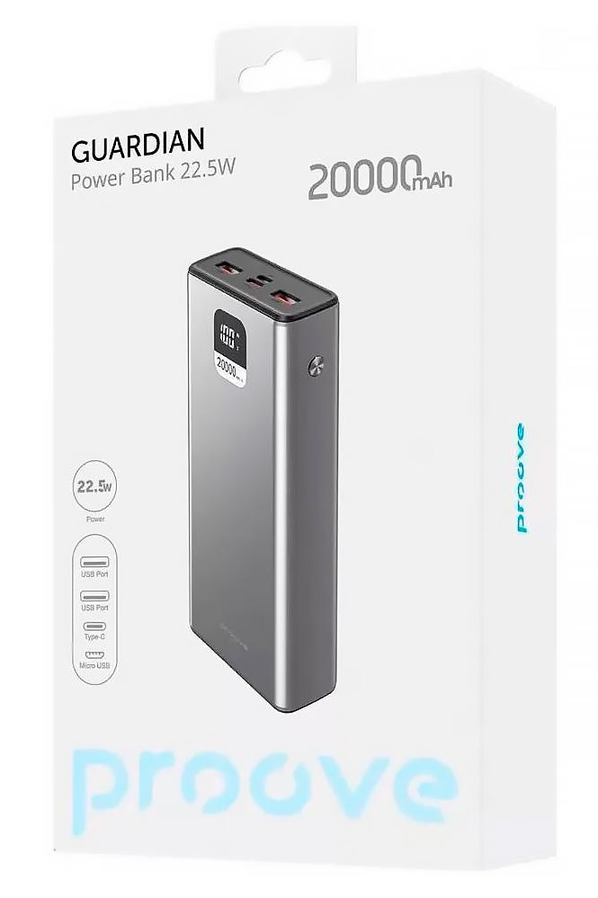 Power Bank PROOVE «Guardian» 20.000 mAh-01