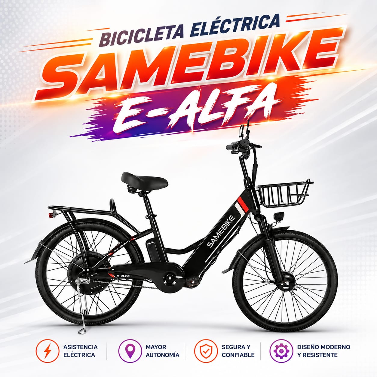 Bicicleta Electrica Samebike «E-Alfa»-01
