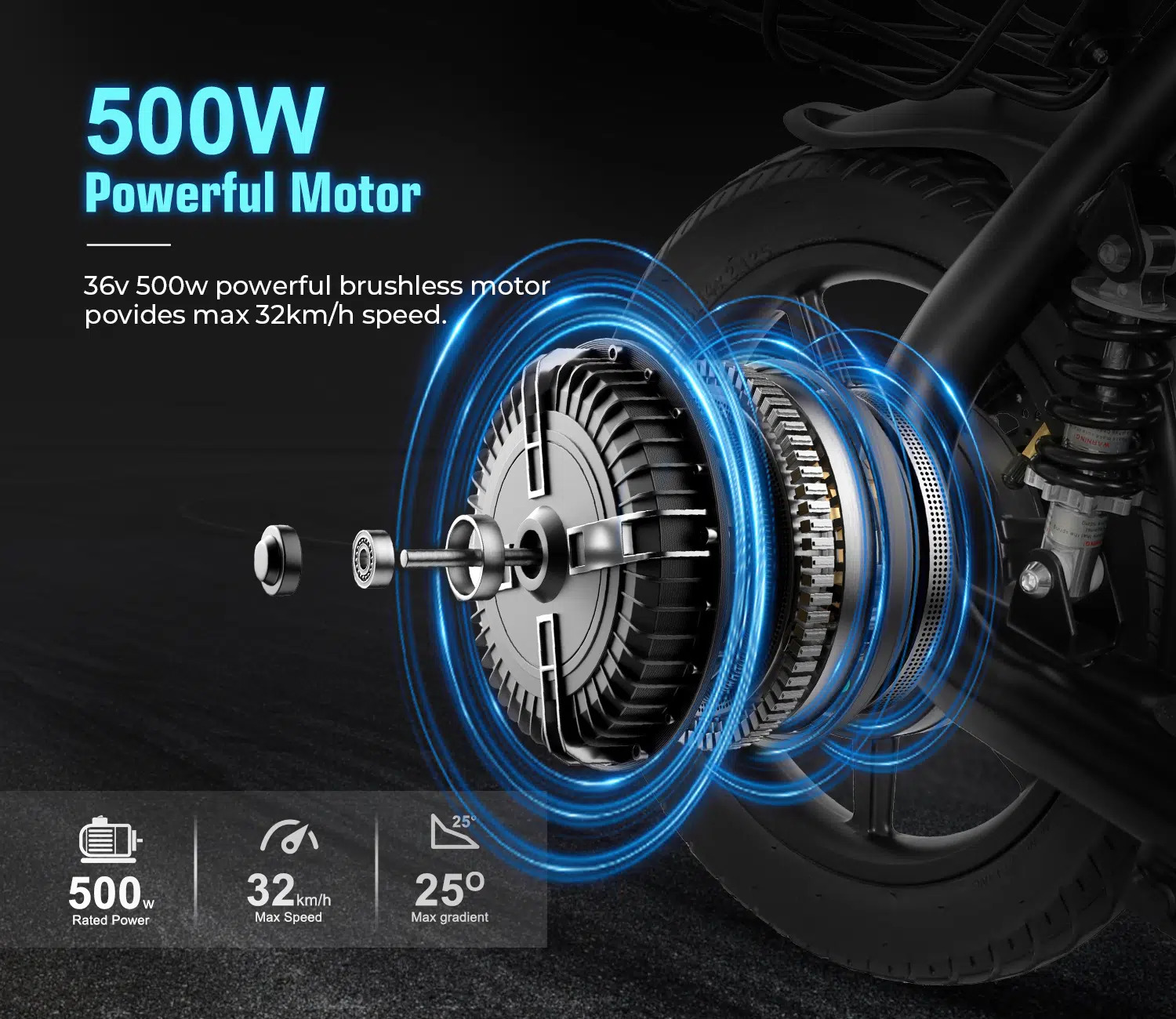 Bicicleta Electrica Samebike «SM-CO2»-05