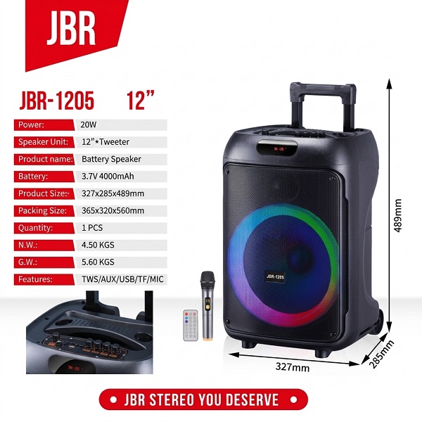Parlante GK «JBR-1205»-02